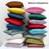CALIYO Plain Velvet Cushion Covers, Decorative Cushions for Sofa /