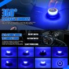 OPPBUY Blue Beacon Strobe Lights,16 Flashing Modes,48pcs LED,Emergency Rooftop Hazard