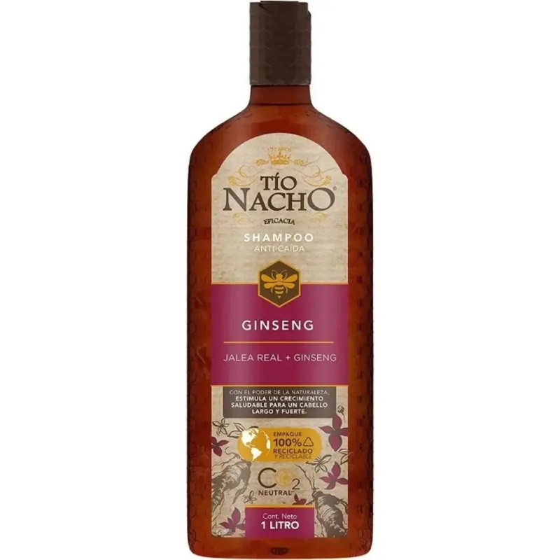 Shampoo Tío Nacho Ginseng Estimula Crecimiento Anti Caída