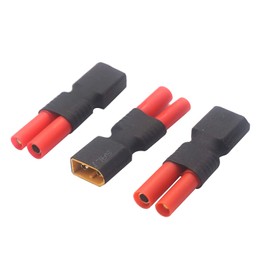 3Pack ShareGoo No Cable XT60 XT-60 Male Plug to HXT 4.0mm Female Plug Connector Adapter for RC Car Boat Drone LiPo NiHM Battery Charger ESC
