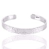 Handcrafted Hammered 925 Sterling Silver Cuff Bracelet