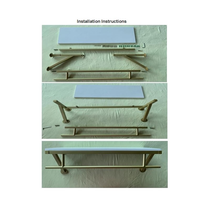 BANLICALI Clothes Rack with Top Shelf, 31.5 Inch Industrial Pipe