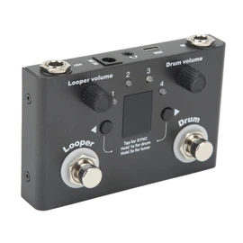 Drum Looper Pedal 4 Storage Location 11 Minutes Recording Time Metal Loop Effect Pedal for Creative Musicians