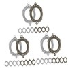 jojofuny 3sets Alloy Pendant Base Bezel Settings with Hole for