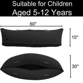Sensory Chair for Kids w. Autism. Inflatable Sensory Pod, Autism Must Haves for Calming and Comfort, Ideal Sensory Furniture for Children Aged 5-12, Black