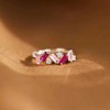 Nobody Has It All Together Pink Band Ring Silver Self