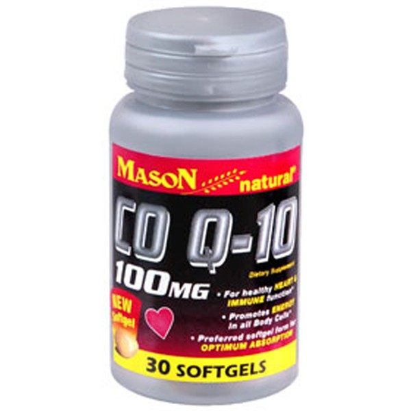 Mason Natural Co Q-10 100 Mg 30 Softgels