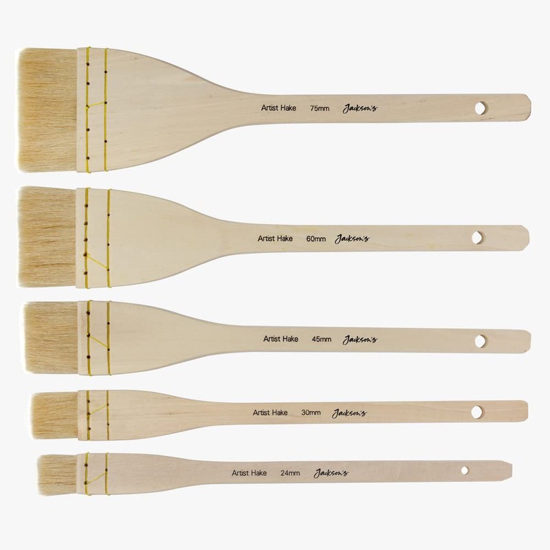 Jackson's : Artist Hake White Goat Hair Brush : Flat