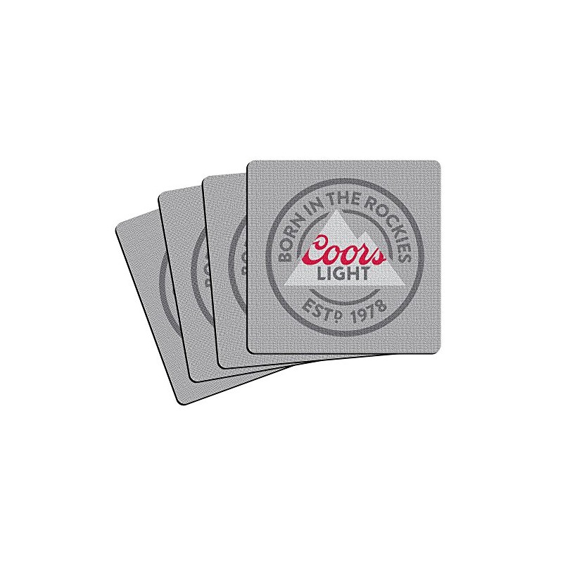 Boelter Brands Coors Light Neoprene Coaster, 4-Pack