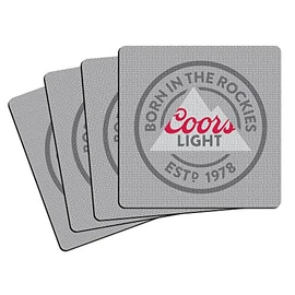 Boelter Brands Coors Light Neoprene Coaster, 4-Pack