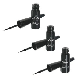 Delineador de Ojos Líquido Negro Mate Shelo Nabel Resistente al Agua 3ml