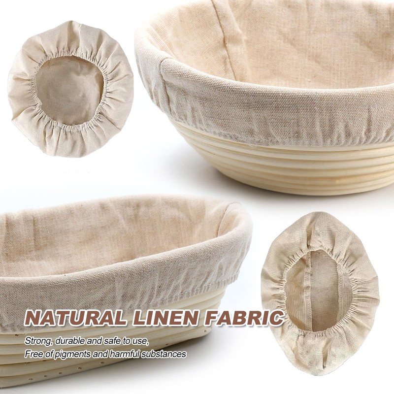 Bread Proofing Basket Cover, Round Oval Bread Banneton Proofing Basket