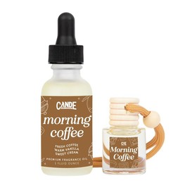 Car Freshener & Refill Bundle - Long Lasting Car Fragrance:_Morning Coffee
