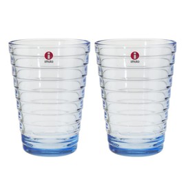 iittala Aino Aalto Highball, 11.2 fl oz (330 ml), Aqua Pair