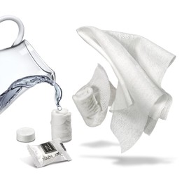 N Nabila K Compact Hand Towels for Kids (Pack of 12)