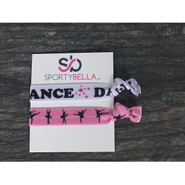 Dance Hair Ties- Dance Gifts, Girls Dance Hair Accessorie, Party Favors, Dance Elastics, Gift For Dance Recitals, Dance Teams, Dance Accesories, Ballet Gifts