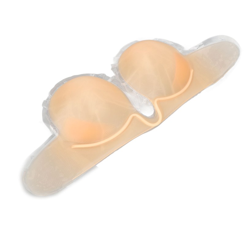 Adhesive Silicone Bra One Piece Push Up Strapless Seamless Push