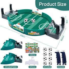 ZLPBAO Interactive Table Football Game with 8 Footballs, Table Football Parent-Child Game, Desktop Toy Table Football Kit, Football Toy, Slingshot Table Games, Football for 3+ Children and Adults
