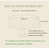 GOEXCPL Round Cotton and Linen Tablecloth with Fringes, Blue-Green Diameter