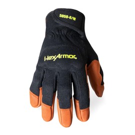 HexArmor Short Cuff Welding Heat Resistant with HexHide Safety Work Gloves | HeatArmor 5059 | Large
