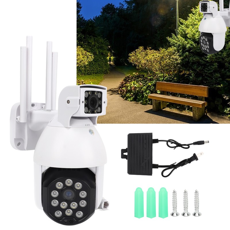 Camera Wireless Dual Lens 2 Way Voice Waterproof Security Camera