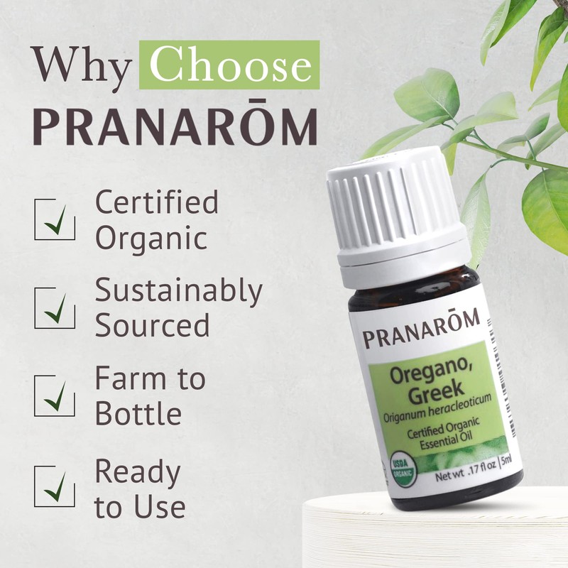 Pranarom - Oregano Essential Oil (5ml) - 100% Pure Natural