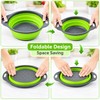 Foldable Silicone Colander for Fruit & Vegetable Washing – Green