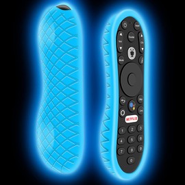 Silicone Case for TiVo Stream 4K Remote, Anti-Slip Shockproof Protective Cover for TiVo Stream Remote Controller Sleeve Protector Skin (Glow Blue)