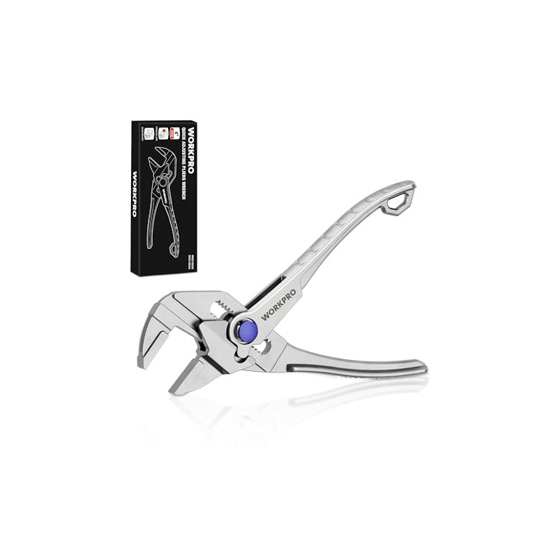 WORKPRO Mini Pliers Wrench, 4-Inch Smooth Jaw Pliers, High-Toughness Alloy