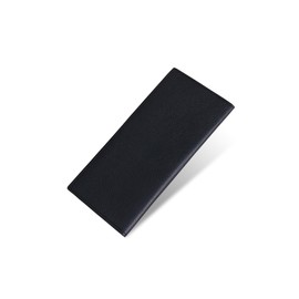 Business Leather Factory Slim Long Wallet, Genuine Leather, 6 Cards, No Coin Purse, Thin Bill Holder, Billfold Leather, Cowhide Leather, hole black