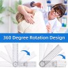 +Mu Goniometro Regla Medicion De 360 Angulos Flexible
