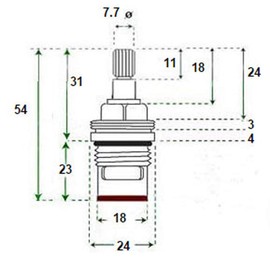 Premium Cartridge Compatible with Franke Olympus Olympus Spring G Filterflow SP3561 1427R 3561R 28 Spline Tap Replacement Valve Pair Plus Allen Key