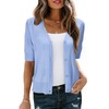 Arach&Cloz Srtick Jacket Women's Bolero Festive Short Sleeve Cardigan Summer