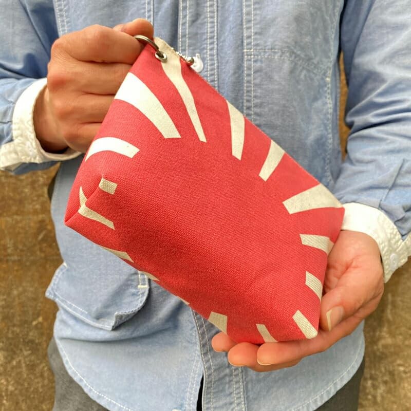 [Uniform Fuji] Boat-shaped Pouch (Asahi Flag, Warship Flag), Unisex, Self-Defense