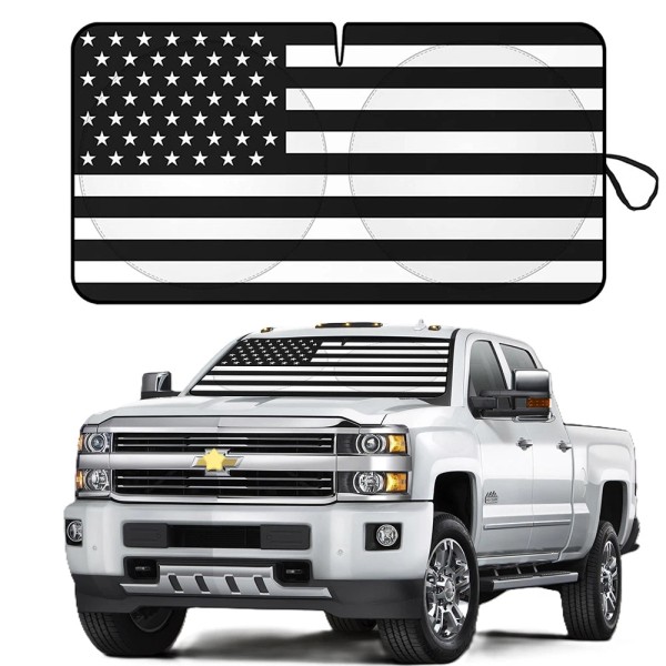 Unbranded Windshield US Flag Sun Shade UV Block Cover Foldable