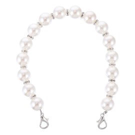 WINOMO Pearl Strap, Bag Handle, Handle, Replacement Chain Strap, Pearl Chain, Cute, Women's 11.8 inches (30 cm)