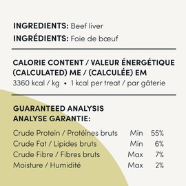 CRUMPS NATURALS Freeze Dried Cat Treats Beef 1.05oz, Cat Treats