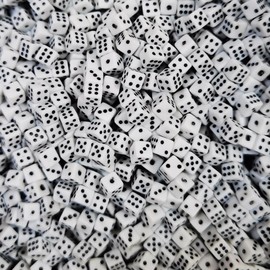1000 Pcs 0.197 Inch Miniature Dice Bulk 6 Sided Mini Square Corner Dices