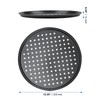 MANCHAP 3 PCS 12 Inch/32cm Pizza Tray, Non-Stick Pizza Pans