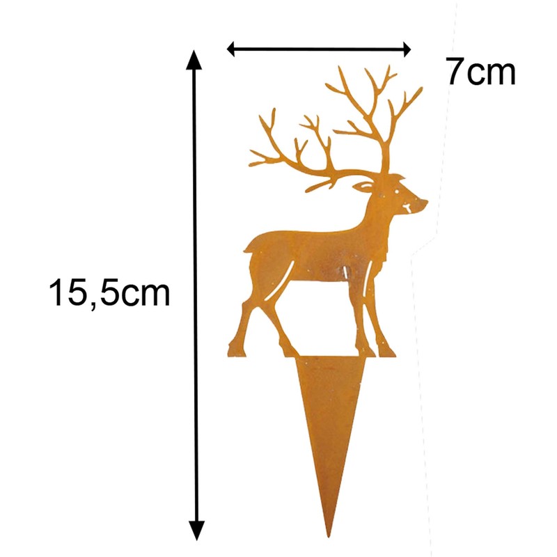 Storm's Gartenzaubereien Garden Stake Stake with Fir Tree, Set of