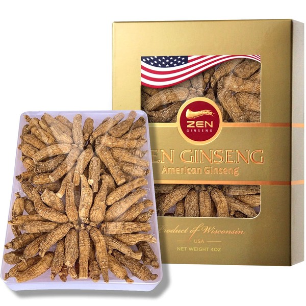 Special Deal: 2 Boxes of American Ginseng Root (4oz/Box) Small Short Round and Very Flavored Wisconsin Ginseng