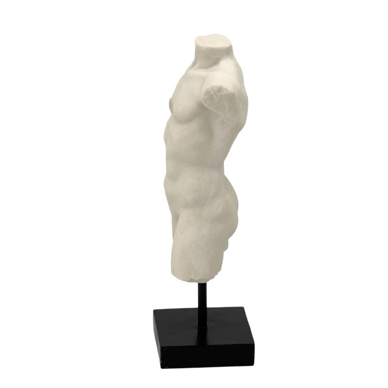 Galt International 13.5" Poly Marble Body Statue w/Black Pedestal Stand