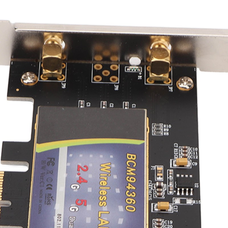 PCI E Network Card BCM94360 1200Mbps PCB Material Computer WiFi