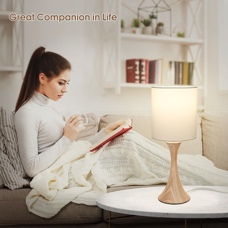 Bedside Touch Lamp, 3 Way Dimmable Touch Control Table Lamp,