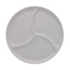 Tableware East 3-Compartment Plate, Round 22cm, White