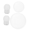 1 Set Stethoscope Diaphragm Ear Tips for Silicone Diaphragms White