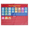 School Classroom Attendance Pocket Chart with 72 Color Cards Teacher