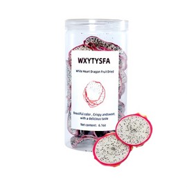 Freeze-Dried White Dragon Fruit, Dragon,Fruit,Unsweetened, Sealable Jar,Portable and ready to eat, 6.1 oz/175g