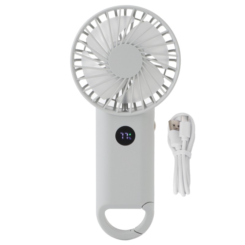 Handheld Fan Multifunction 100 Levels Stepless Speed Intelligent Digital Display