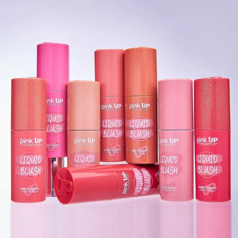 Rubor Líquido Pink Up Liquid Blush Larga Duración Tono Del